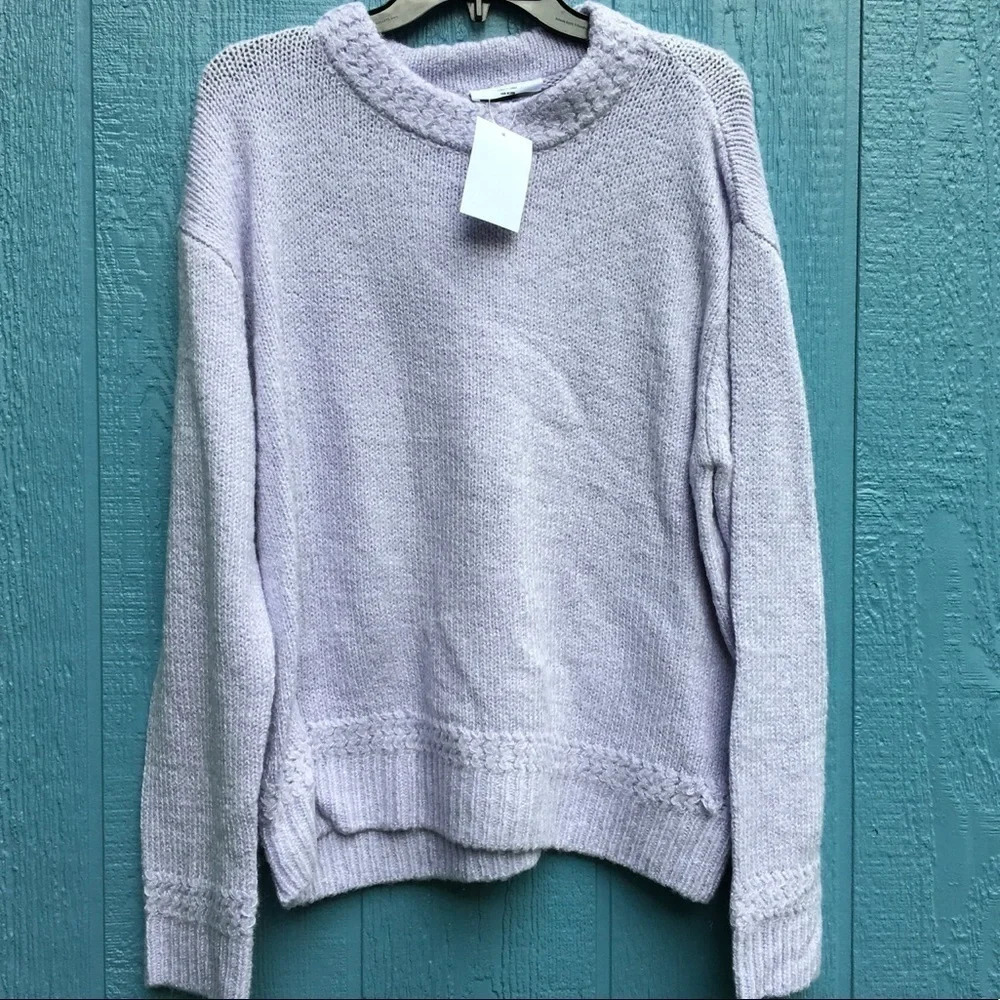 Double Zero Knit Sweater Pullover Top Blouse Gray… - image 5